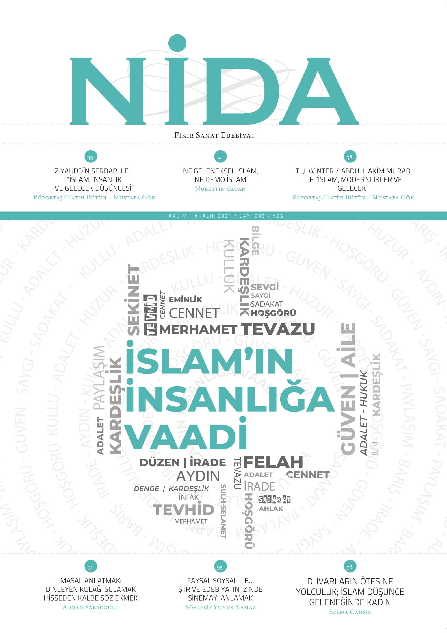 İslam'ın İnsanlığa Vaadi : Kasım-Aralık 2021 | Sayı 205